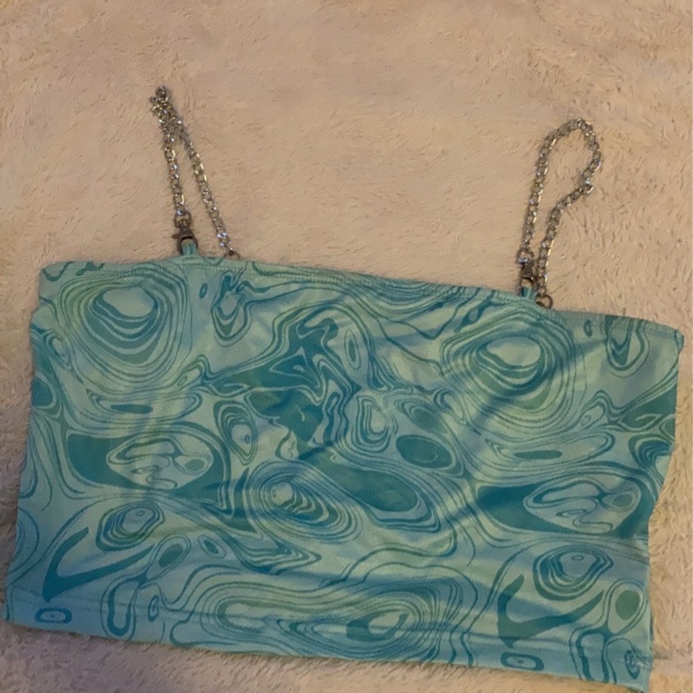 Light blue crop top from shein